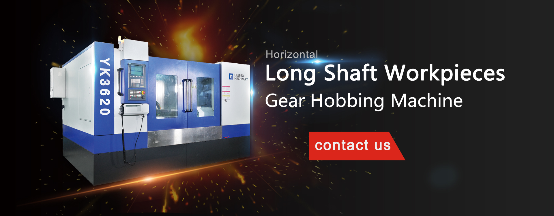 long shaft spline gear hobbing machine