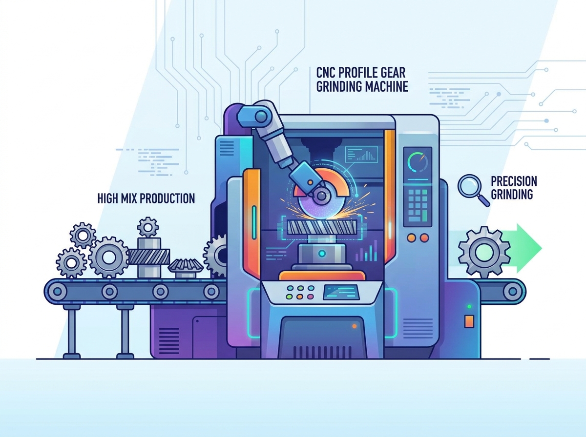 Profile Gear Grinding Machine for High Mix Production